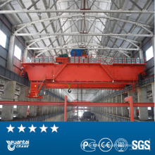 Yuantai Material Handling Double Beam Top Running Overhead Crane With Trolley